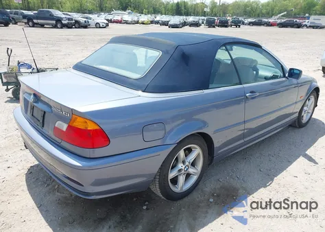 2003 BMW 325Ci из США, поврежденный, VIN WBABS33473PG89372